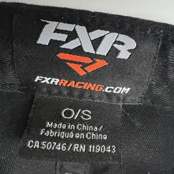 FXR Racing Hat Race SnapBack Baseball Cap Adjustable Black One Size 100% Cotton - Picture 6 of 6